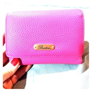 Buxton brand hot pink new wallet